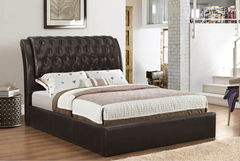 IF-186 Espresso PU Platform Bed