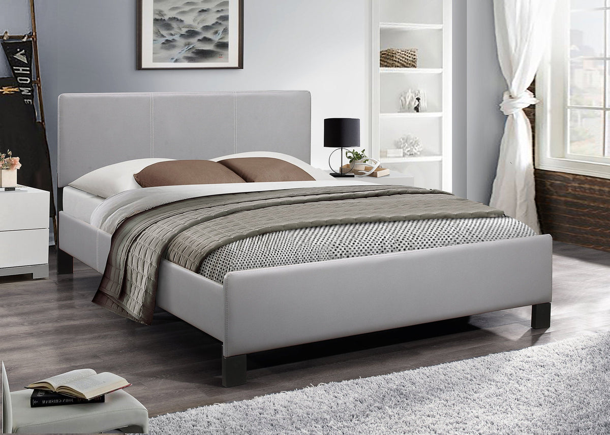 IF-5450 Grey PU Platform Bed