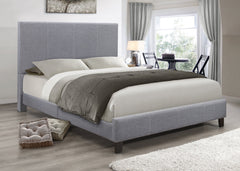 IF-5474 Grey Fabric Platform Bed