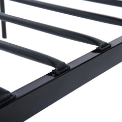 IF-154B Black Metal Steel Platform Bed