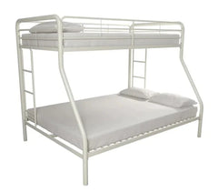 IF-501W White Metal Bunk Bed (Twin/Full)