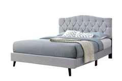 Sarah Grey Fabric Platform Bed