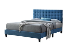 Washington Blue Fabric Platform Bed