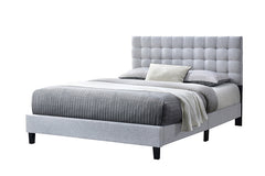 Washington Grey Fabric Platform Bed