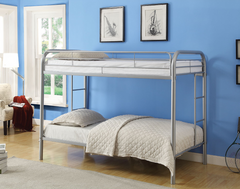 IF-500G Grey Metal Bunk Bed (Twin/Twin)