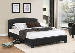 IF-133B Black PU Platform Bed