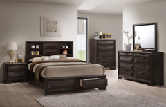 IF-Laura Wood Platform Bed w/ Storage Drawers